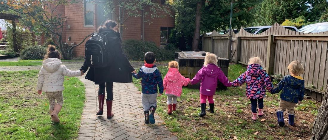 children holding hands