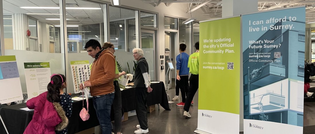 folks at an engagement event